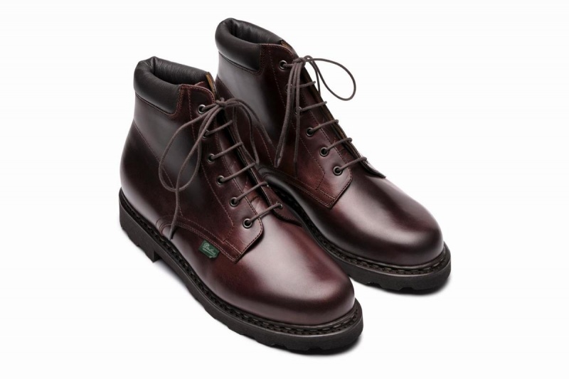 Paraboot Bergerac Stiefeletten Herren Braun Schwarz | TEM4188ZJ