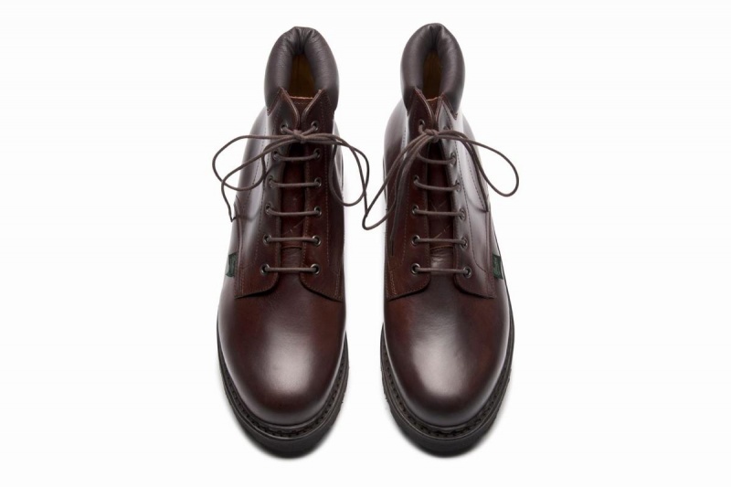 Paraboot Bergerac Stiefeletten Herren Braun Schwarz | TEM4188ZJ