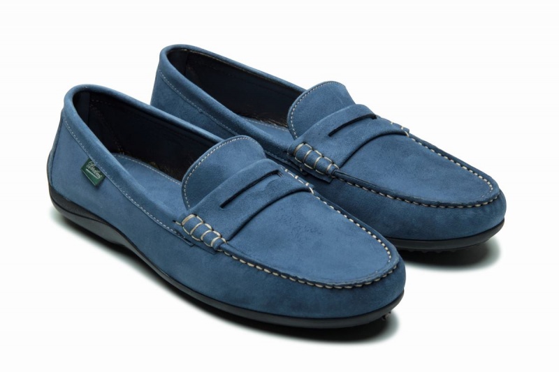 Paraboot Corvette Halbschuhe Damen Blau | PSQ1610TJ