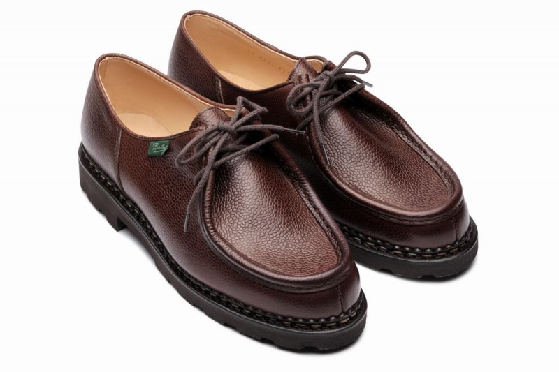 Paraboot Michael Derby Schuhe Herren Dunkelbraun | LVB665EL